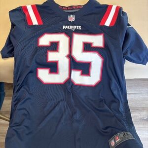 Pristine Condition Worn Twice Patriots Dugger Jersey Size XL
